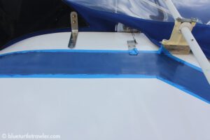 Painting the exterior of our boat