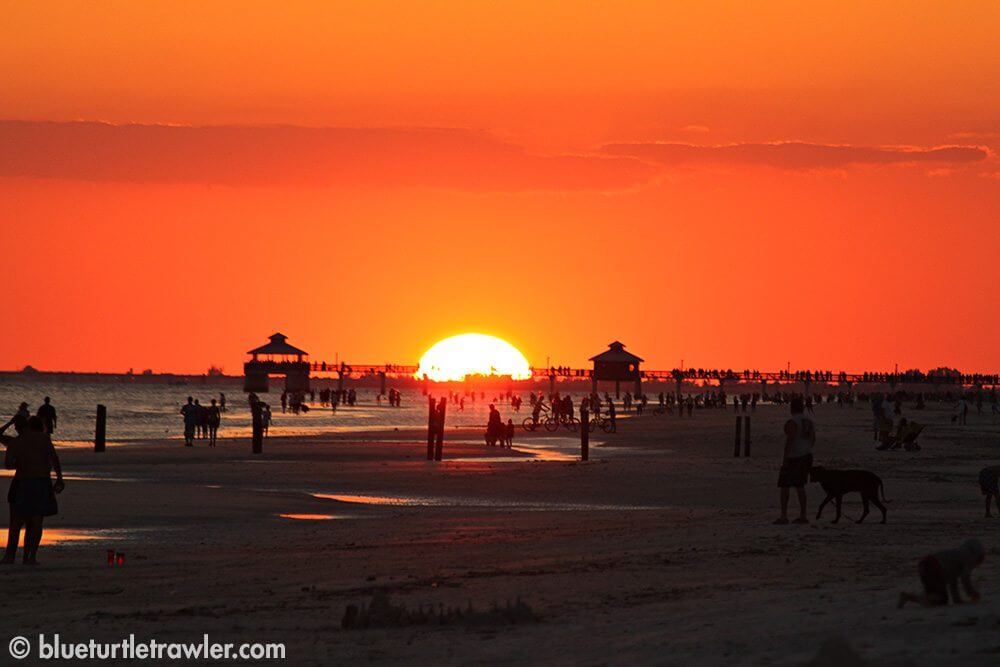 Sunset over Fort Myers Beach