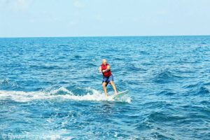 Trawler surfing in Marathon