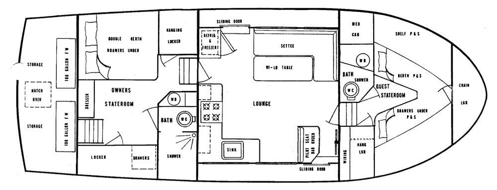 defever trawler floorplan