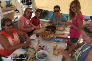 Tamale pool party at the marina