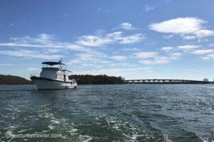 Finally off the dock - weekend at New Pass