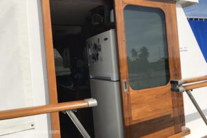 New teak doors for Blue Turtle!