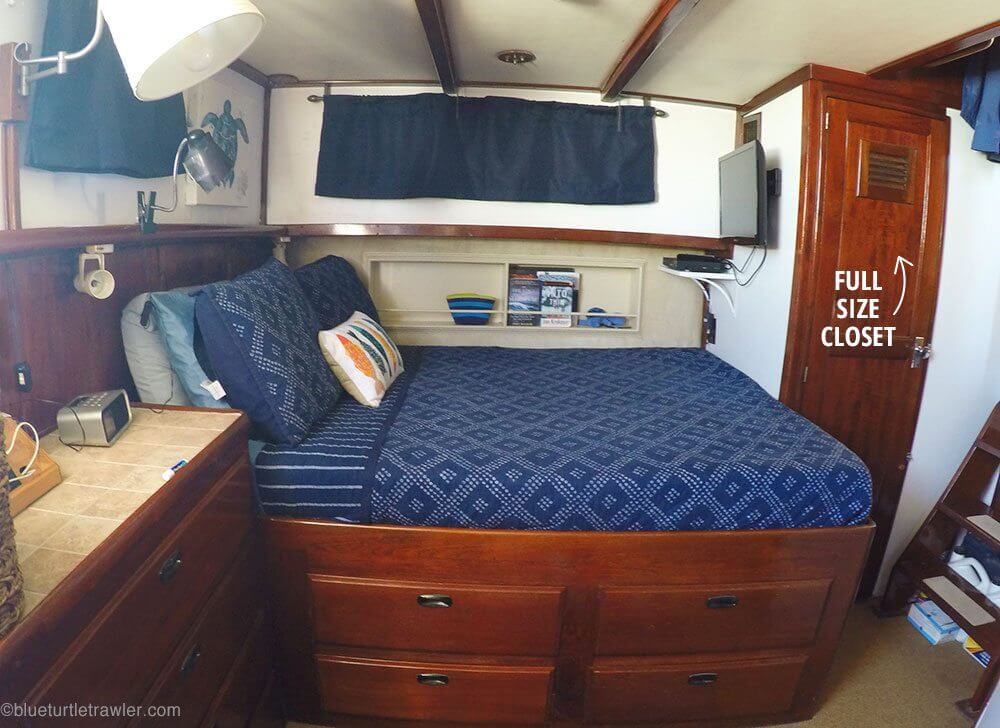 Boat interior storage ideas OR where to put all your stuff? - Blue Turtle  Cruising