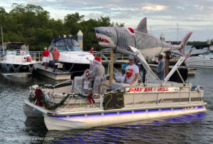 Festive lights, friends & family at the FMB Boat Parade