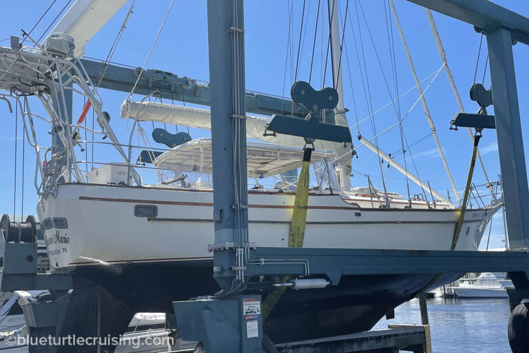 sailboat haul out and survey