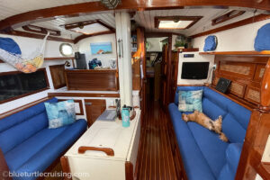 Interior tour of our 44' CSY Walk Over sailboat (Photo + Video)