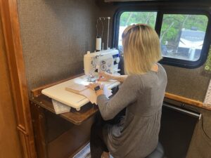 Converting our RV bunkhouse into a sewing space